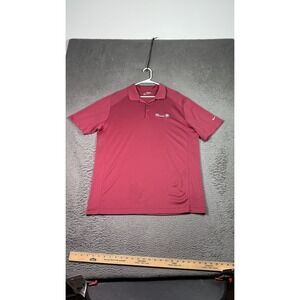 BMW‎ Championship Shirt Mens XL Maroon Golf Polo Nike Dri Fit Performance Logo